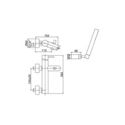 Mitigeur De Baignoire En Laiton Avec Douchette Et Effet Satiné Flexible Paffoni Light -PAFFONI Soldes 48634317 2