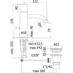 Mitigeur Lavabo En Laiton Avec Vidage Automatique 1''1/4G Paffoni Light Effet Satiné 5 Mitigeur Lavabo En Laiton Avec Vidage Automatique 1''1/4G Paffoni Light Effet Satiné -PAFFONI Soldes 48634322 2