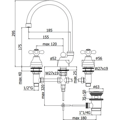 Mélangeur Lavabo 3 Trous Paffoni Iris- Viola IRV057 - VLV057 | Chromé - Iris - Chromé 4 Mélangeur Lavabo 3 Trous Paffoni Iris- Viola IRV057 - VLV057 | Chromé - Iris - Chromé – Image 2