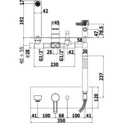 Mitigeur Pour Baignoire Intégré Paffoni Ringo RIN001CR-RIN001NO | Chromé - RINGO - Chromé -PAFFONI Soldes 5008942 2