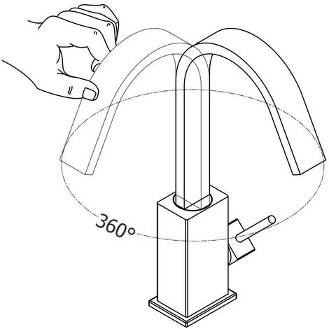 Mélangeur De Lavabo à Bec Plat Pivotant Paffoni Level LEA878CR | Chromé - Sans Vidage - Chromé 5 Mélangeur De Lavabo à Bec Plat Pivotant Paffoni Level LEA878CR | Chromé - Sans Vidage - Chromé â Image 3