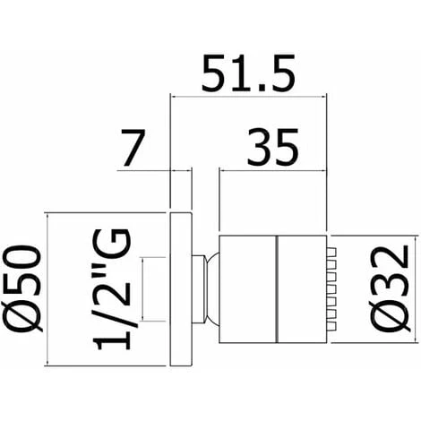 Pommeau De Douche Cylindrique Avec Joint Mural En Métal Chromé Paffoni ZSOF061CR 5 Pommeau De Douche Cylindrique Avec Joint Mural En Métal Chromé Paffoni ZSOF061CR – Image 3