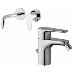 Ensemble De Mitigeurs Lavabo Et Bidet Muraux Paffoni Green