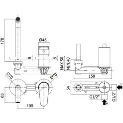 Ensemble De Mitigeurs Lavabo Et Bidet Muraux Paffoni Green 11 Ensemble De Mitigeurs Lavabo Et Bidet Muraux Paffoni Green -PAFFONI Soldes 50709701 5