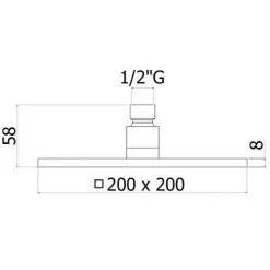 Pommeau De Douche 20x20 Paffoni Syncro ZSOF075cr Avec Bras Carré De 35 Cm ZSOF063CR350 9 Pommeau De Douche 20x20 Paffoni Syncro ZSOF075cr Avec Bras Carré De 35 Cm ZSOF063CR350 -PAFFONI Soldes 50709704 4