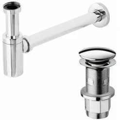 PAFFONI Kit D'installation Pour Lavabo Avec Siphon Design Et Bonde Clic-clac