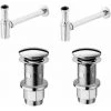 PAFFONI Kit D'installation Pour Deux Lavabos Avec Siphon Design Et Vidage Clic Clac -PAFFONI Soldes 50947039 1