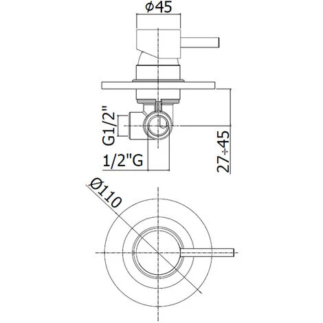 Mitigeur De Douche à Encastrer 1 Sortie Paffoni Light Exclusive Edition Matt Black 4 Mitigeur De Douche à Encastrer 1 Sortie Paffoni Light Exclusive Edition Matt Black – Image 2