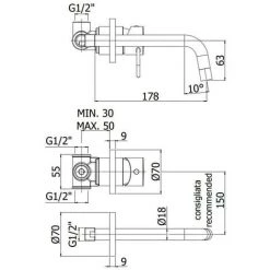 Mitigeur Lavabo à Encastrer Avec Bec 24,8 Cm Paffoni Jocker Chrome 7 Mitigeur Lavabo à Encastrer Avec Bec 24,8 Cm Paffoni Jocker Chrome -PAFFONI Soldes 50947069 3