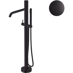 Mitigeur Bain Au Sol Avec Douchette Paffoni Jo Black Matt