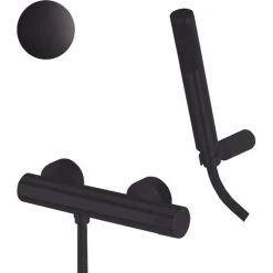 Mitigeur De Douche Externe Avec Douchette Et Support Articulé Paffoni Jo Matt Black