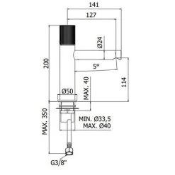 Ensemble De Mitigeurs Lavabo Et Bidet Avec Vidage Clic-clac Paffoni Jo Matt Black -PAFFONI Soldes 50947085 2
