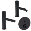 Ensemble De Mitigeurs Lavabo-bidet-douche Avec Inverseur Paffoni Jo Matt Black -PAFFONI Soldes 50947090 1