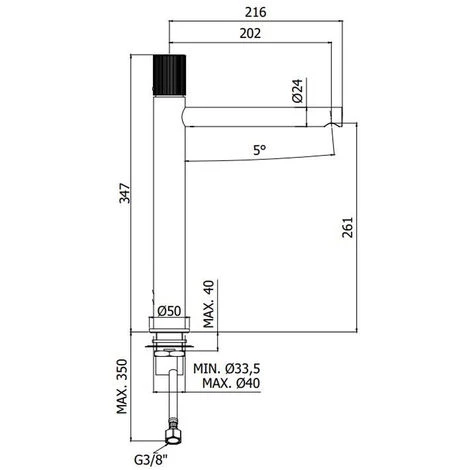 Ensemble De Mitigeurs Lavabo Et Bidet Hauts Avec Vidage Clic-clac Paffoni Jo Matt Black 7 Ensemble De Mitigeurs Lavabo Et Bidet Hauts Avec Vidage Clic-clac Paffoni Jo Matt Black – Image 5