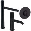 Ensemble De Mitigeurs Haut Lavabo-bidet-douche Paffoni Jo Matt Black