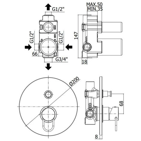 Ensemble De Mitigeurs Lavabo, Bidet Et Douche Avec Inverseur Chromé Paffoni Jocker 7 Ensemble De Mitigeurs Lavabo, Bidet Et Douche Avec Inverseur Chromé Paffoni Jocker – Image 5