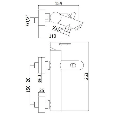 Mitigeur Bain Extérieur Avec Douchette Et Support Articulé Paffoni Jocker Chromé 4 Mitigeur Bain Extérieur Avec Douchette Et Support Articulé Paffoni Jocker Chromé – Image 2