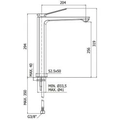 Mitigeur Lavabo Haut Avec Vidage Automatique Paffoni Tilt Bianco Opaco -PAFFONI Soldes 50947151 2