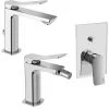 Ensemble De Mitigeurs Lavabo, Bidet Et Douche Avec Inverseur En Laiton Modèle Tilt Paffoni Chrome 2 Ensemble De Mitigeurs Lavabo, Bidet Et Douche Avec Inverseur En Laiton Modèle Tilt Paffoni Chrome -PAFFONI Soldes 50947187 1
