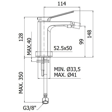 Ensemble De Mitigeurs, Lavabo, Bidet Et Baignoire Avec Douchette En Laiton Modèle Tilt Paffoni Chromé 6 Ensemble De Mitigeurs, Lavabo, Bidet Et Baignoire Avec Douchette En Laiton Modèle Tilt Paffoni Chromé – Image 4