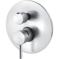 Mitigeur à Encastrer Avec Inverseur Mécanique Avec 2 Sorties Paffoni Light En Laiton Effet Satiné