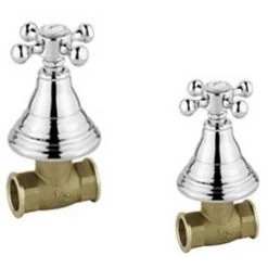 Paire De Robinets De Douche Encastrés Paffoni Belinda En Laiton Chromé