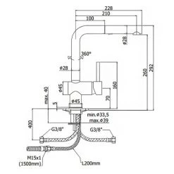 Mitigeur D'évier Avec Bec Orientable Et Douchette Extractible. Paffoni Light Exclusive Edition En Laiton Effet Acier 7 Mitigeur D'évier Avec Bec Orientable Et Douchette Extractible. Paffoni Light Exclusive Edition En Laiton Effet Acier -PAFFONI Soldes 52076892 3