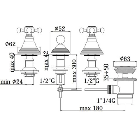 Mitigeur Bidet Avec Vidage 1''1/4 Paffoni Belinda FBLV116 | Chromé - Chromé 4 Mitigeur Bidet Avec Vidage 1''1/4 Paffoni Belinda FBLV116 | Chromé - Chromé – Image 2