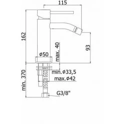 Mitigeur Bidet Couleur Or Blanc Sans Vidage Paffoni Light LIG131WG | Sans Vidage - White Gold - White Gold -PAFFONI Soldes 57597959 2