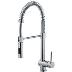 Mitigeur D'évier De Cuisine Monotrou Avec Bec Réglable Paffoni-Stick, Chrome Poli