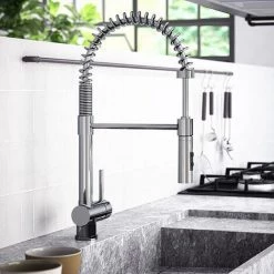 Mitigeur D'évier De Cuisine Monotrou Avec Bec Réglable Paffoni-Stick, Chrome Poli -PAFFONI Soldes 58460722 3