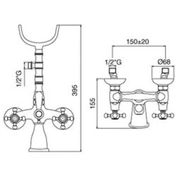 Groupe De Bain Avec Set De Douche Paffoni Belinda Art. FBLV023CR -PAFFONI Soldes 71208137 3