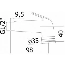 Douche Hygiénique Blanche Pour Bidet Complète Avec Support Paffoni ZACC280CR -PAFFONI Soldes 71208217 3