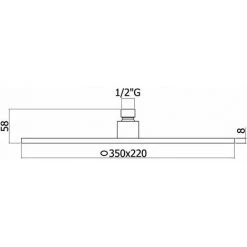 Pomme De Douche Elliptique En Métal 350X220 Mm Paffoni Berry King -PAFFONI Soldes 71208236 3