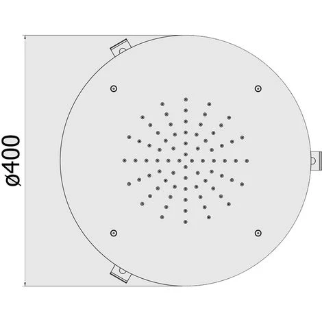 Pomme De Douche Ronde Encastrable Paffoni Los Angeles Finition Chromée 4 Pomme De Douche Ronde Encastrable Paffoni Los Angeles Finition Chromée – Image 2