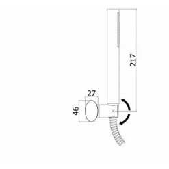 Ensemble Duplex Extérieur Paffoni Berry Avec Douchette, Support Et Flexible 150 Cm -PAFFONI Soldes 71209651 2
