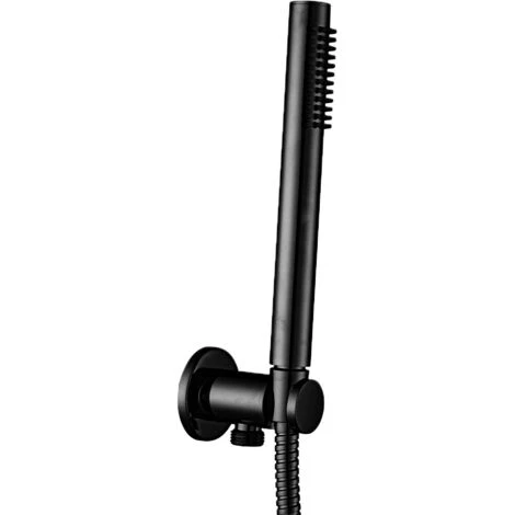 Ensemble De Douche Duplex Paffoni Avec Raccordement à L'eau, Flexible Et Douche Ronde En Laiton Matt Black 3 Ensemble De Douche Duplex Paffoni Avec Raccordement à L'eau, Flexible Et Douche Ronde En Laiton Matt Black