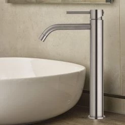 Mitigeur De Lavabo Haut Paffoni En Laiton Finition Steel Looking Effet Acier. Édition Exclusive Légère -PAFFONI Soldes 71701008 2